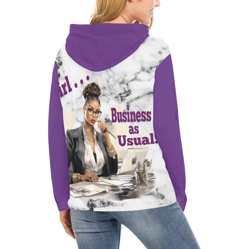 Girl Business As Usual Hoodie