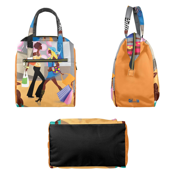 Girl We Luv Shopping Lunch Bag