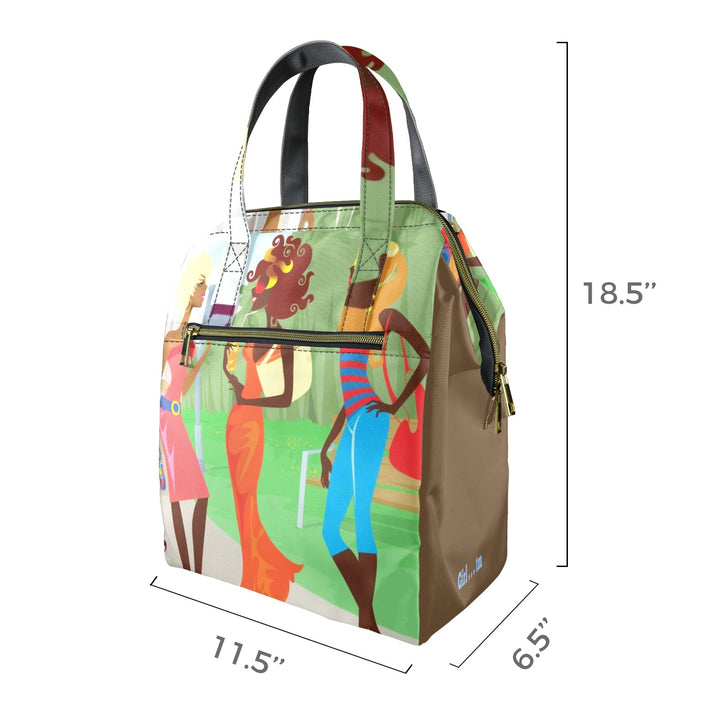 Girl 3 Divas in The Park Lunch Bag