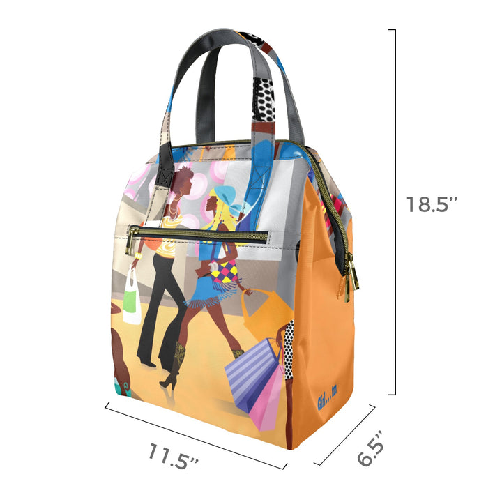 Girl We Luv Shopping Lunch Bag