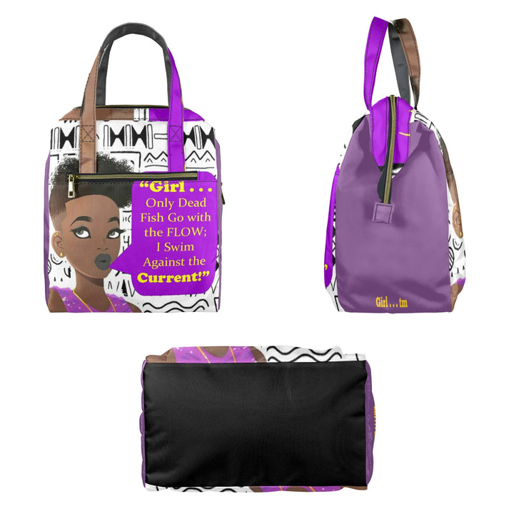 Girl I Flow with the Current Lunch Bag