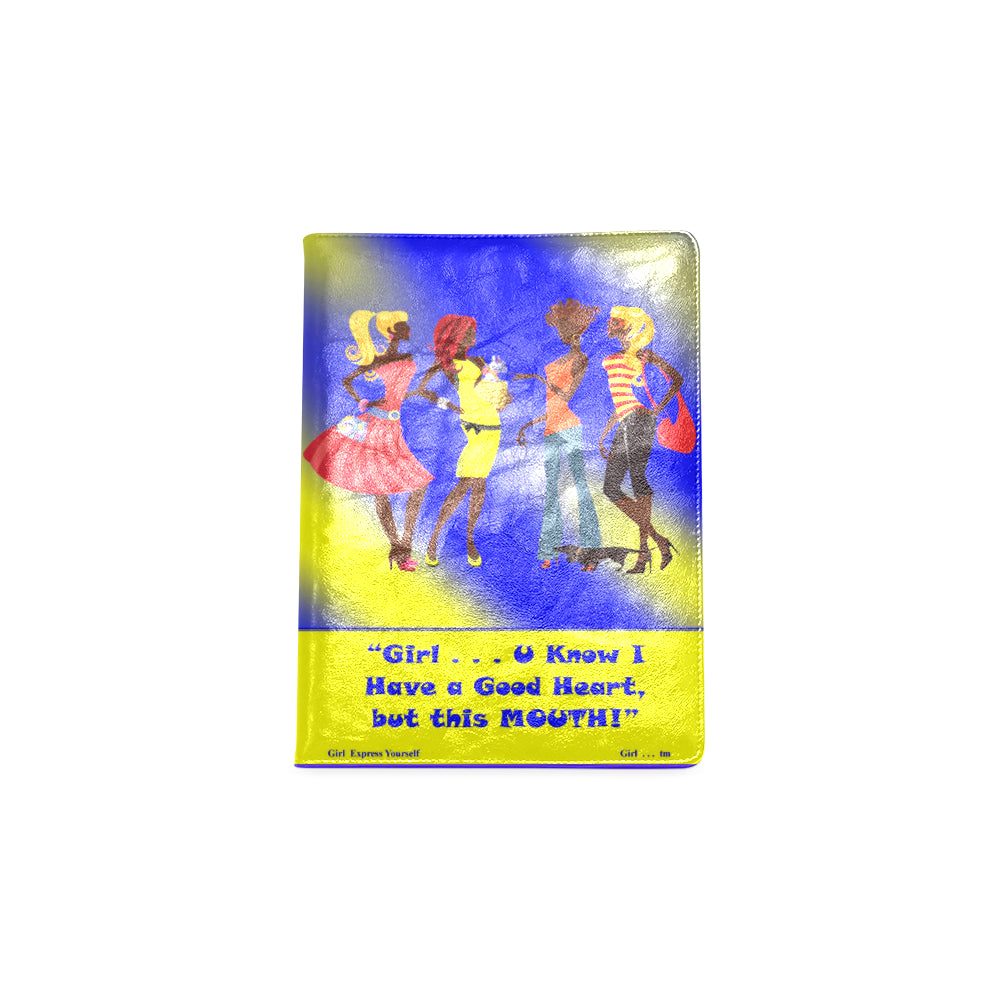 Girl I Have a Big Heart Custom Notebook