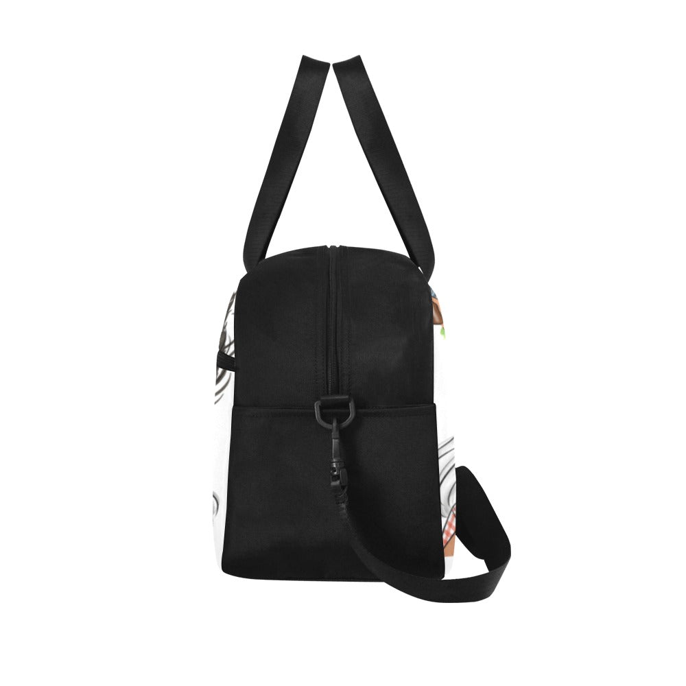 Girl Black Lives Matter Travel Bag w/Shoe Compartment