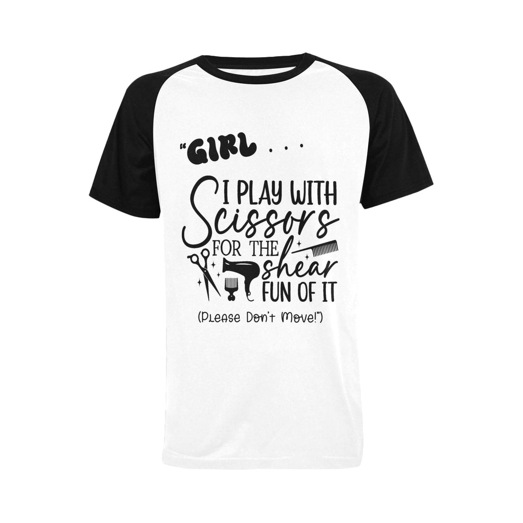 Girl I Play w/Scissors Designer T-Shirt