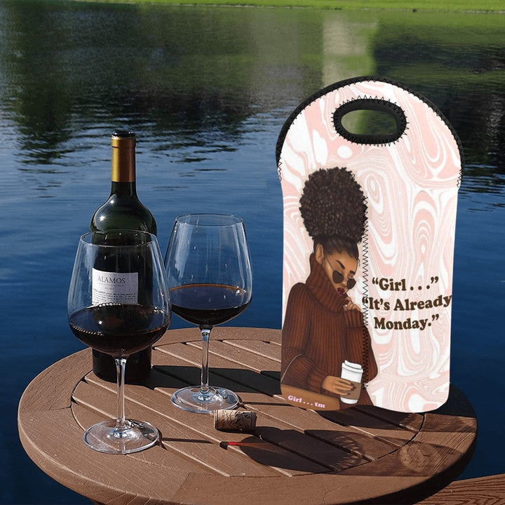 Girl It's Already Monday 2-Bottle Wine Carrier
