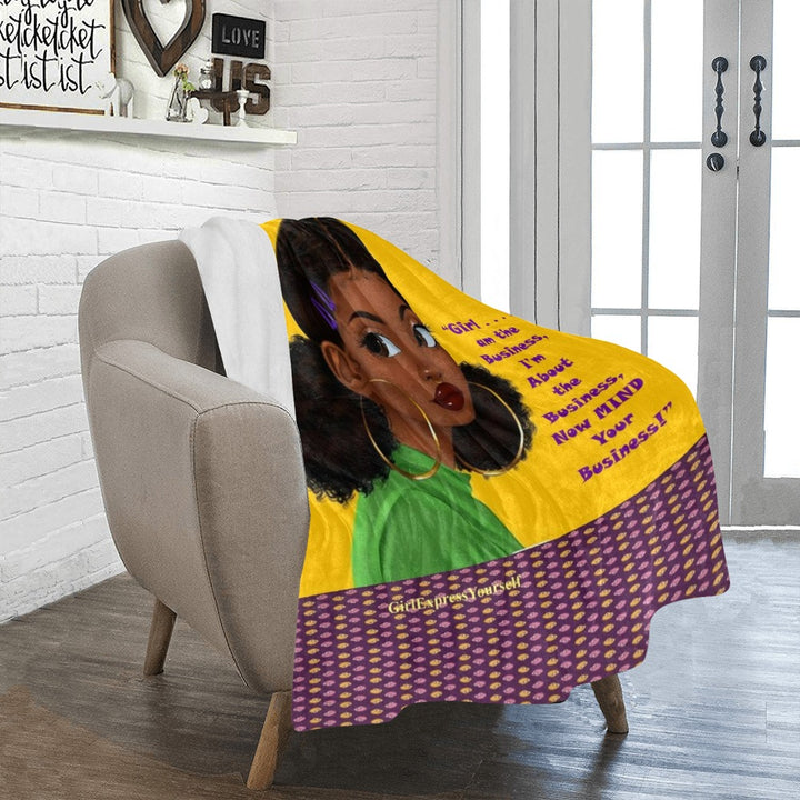 Girl I Am The Business Ultra-Soft Throw