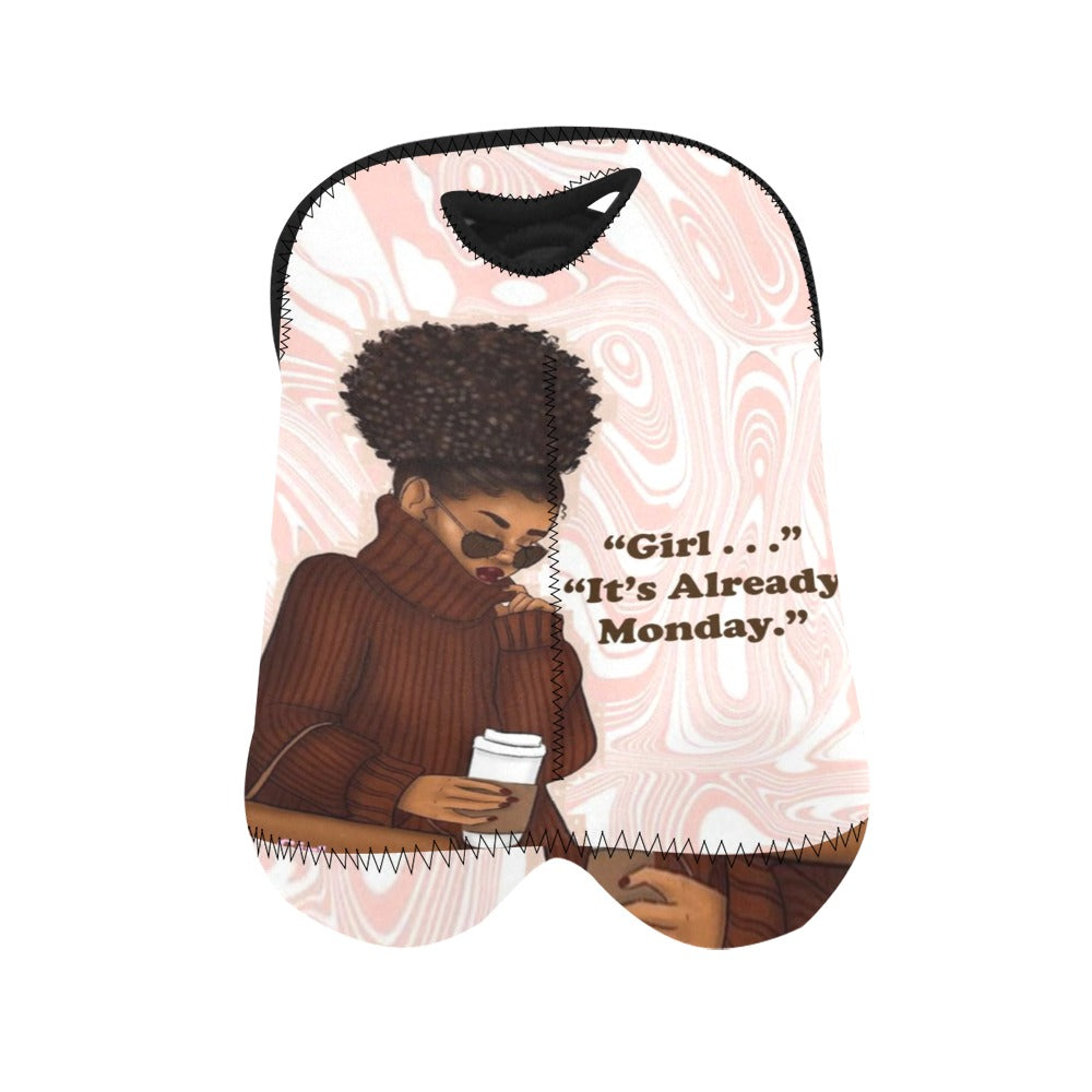 Girl It's Already Monday 2-Bottle Wine Carrier