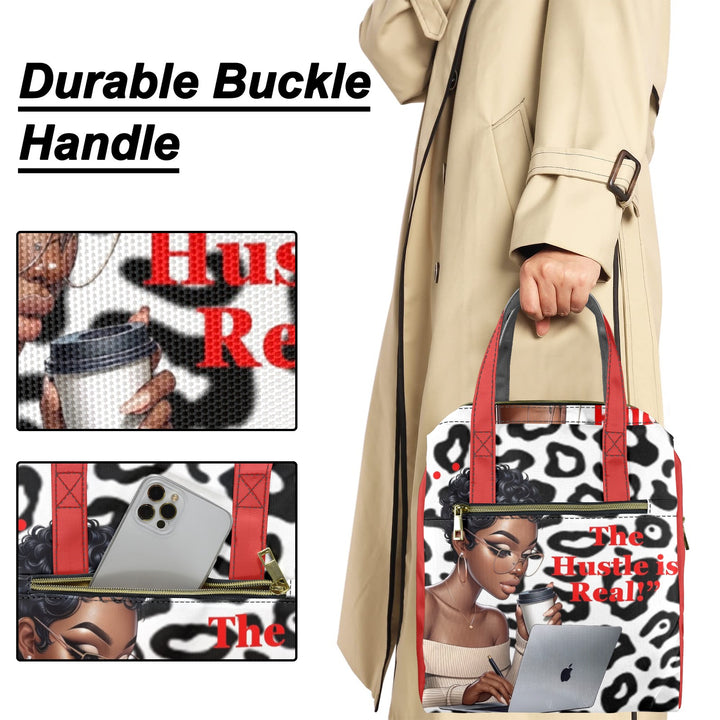 Girl The Hustle is Real Lunch Bag