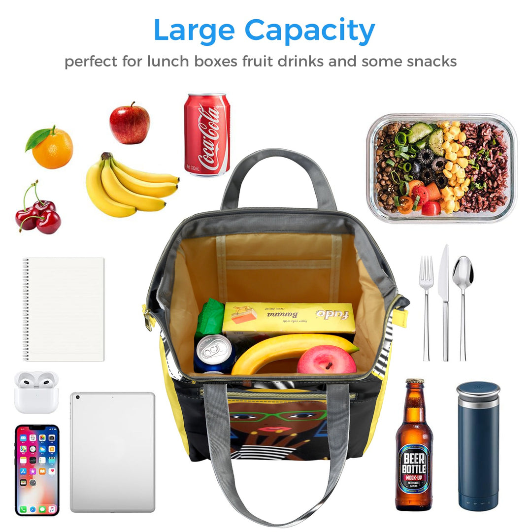 Girl Hold Up Wait A Minute Lunch Bag