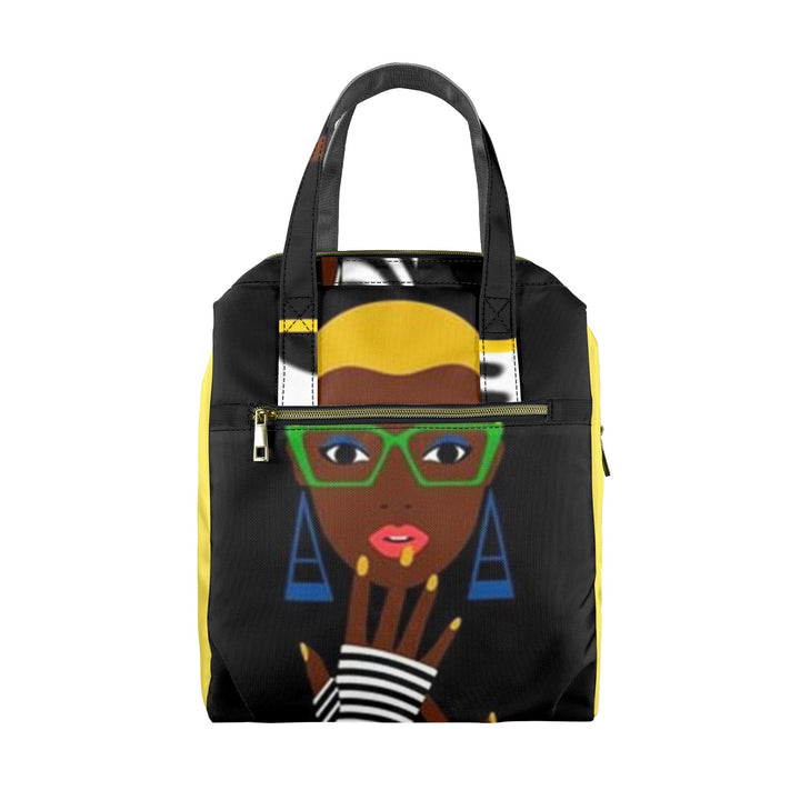 Girl Hold Up Wait A Minute Lunch Bag