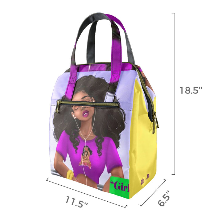 Girl Relax and Chill Lunch Bag