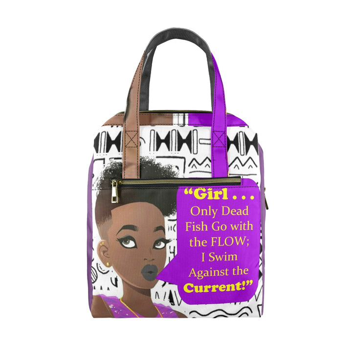 Girl I Flow with the Current Lunch Bag